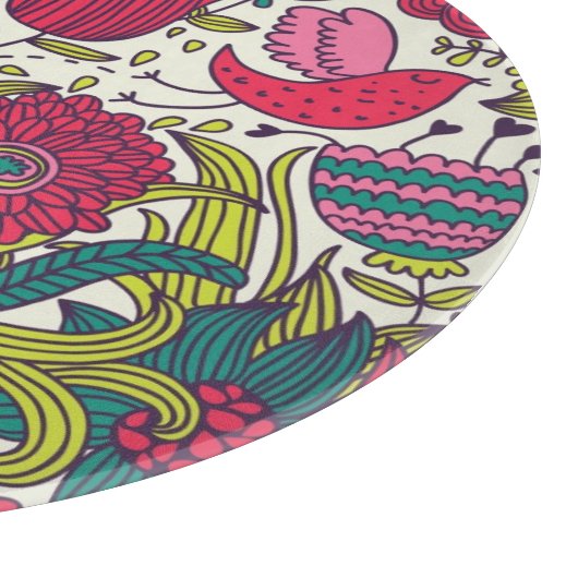 Helderbloempatroon Snijplank (Hoek)