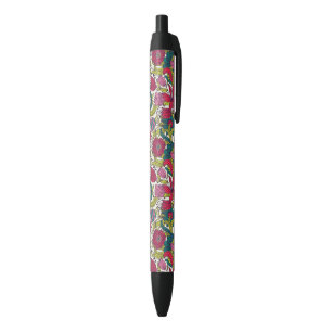 Helderbloempatroon Zwarte Inkt Pen