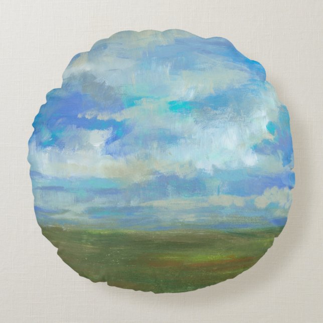 Helderdag II Rond Kussen (Voorkant)