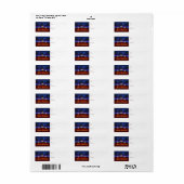 Helderdere Visions Kerstmis Gift Labels (Full Sheet)