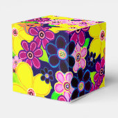 Heldere Abstracte bloemkunst Bedankdoosjes (Achterkant)