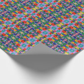 Heldere Abstracte bloemkunst Cadeaupapier (Hoek)