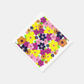 Heldere Abstracte bloemkunst Servet (Hoek)