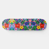 Heldere Abstracte bloemkunst Skateboard (Horizontaal)