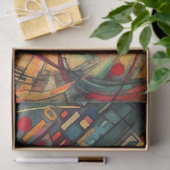 Heldere Abstracte cirkelvormige decoupage Tissuepapier (Geschenk)