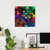 Heldere Abstracte kleuren Poster (Thuiskantoor)
