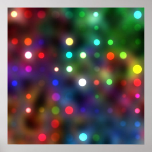 Heldere Abstracte kleuren Poster (Voorkant)