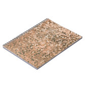 Heldere abstracte mozaïekachtergrond met glo notitieboek (Linkerzijde)