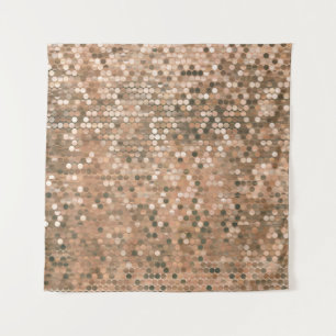 Heldere abstracte mozaïekachtergrond met glo wandkleed