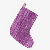 Heldere abstracte roze achtergrond met glitter kleine kerstsok (Voorkant (Hangend))