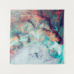 Heldere artistieke spatten. Abstracte tekentrendy Wandkleed