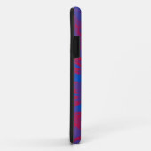 Heldere blauwe en rode spiraalkleurige kleurstof Case-Mate iPhone case (Achterkant/rechts)