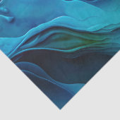 Heldere blauwe golven in de oceaan tissuepapier (Detail)