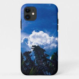 Heldere blauwe lucht met wolken iPhone 11 hoesje