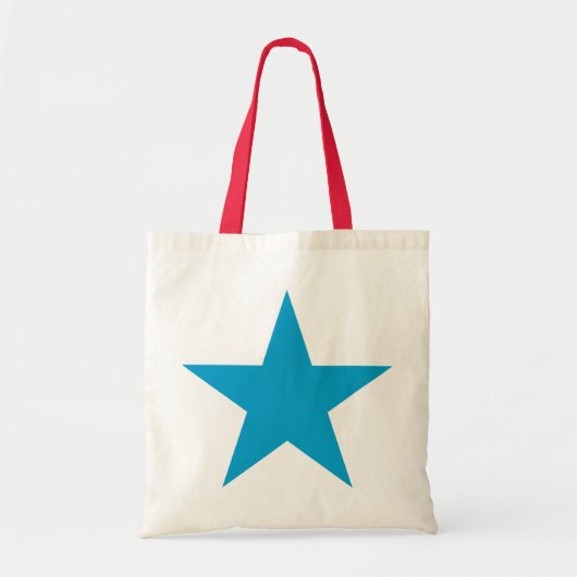 Heldere Blauwe Ster Tote Bag (Voorkant)