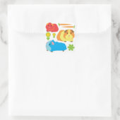 Heldere cavia's vierkante sticker (Tas)
