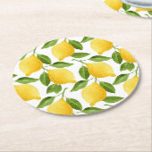 Heldere citroenen onderzetters (Gebogen)