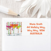 Heldere cocktail en lint etiket (Insitu)