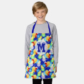 Heldere dansballonnen voor kinderen schort (Gedragen)