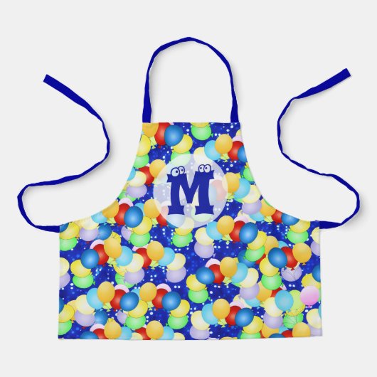 Heldere dansballonnen voor kinderen schort (Voorkant)
