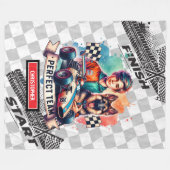 Heldere Deken Sport Auto Racer Boy Verjaardag (Voorkant (Horizontaal))