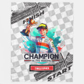 Heldere Deken Sport Auto Rijden Verjaardag Jongen (Voorkant)