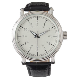 Heldere drukmeter, geïnspireerd op 24-uurs ontwer horloge