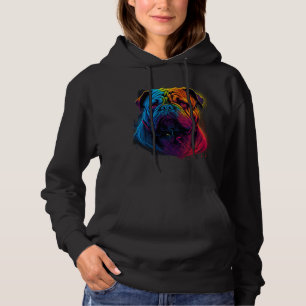 Heldere en fluffy Chinese Shar Pei-hond, Shar-Pei Hoodie