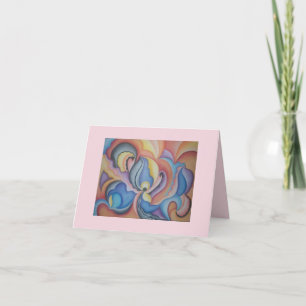 Heldere en gedurfde grillige abstracte kunst notec kaart