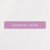 Heldere en groovy gepersonaliseerde naam labels (Design 1)