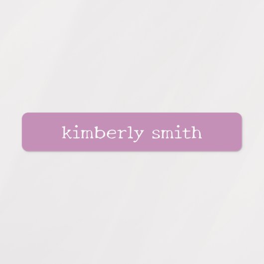 Heldere en groovy gepersonaliseerde naam labels (Design 1)