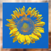 Heldere en heldere zonnebloem raamsticker (Vel 2)