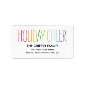 Heldere en kleurrijke Adresetiketten Etiket (Voorkant)