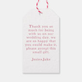 Heldere en kleurrijke macaroon taarten cadeaulabel (Achterkant)