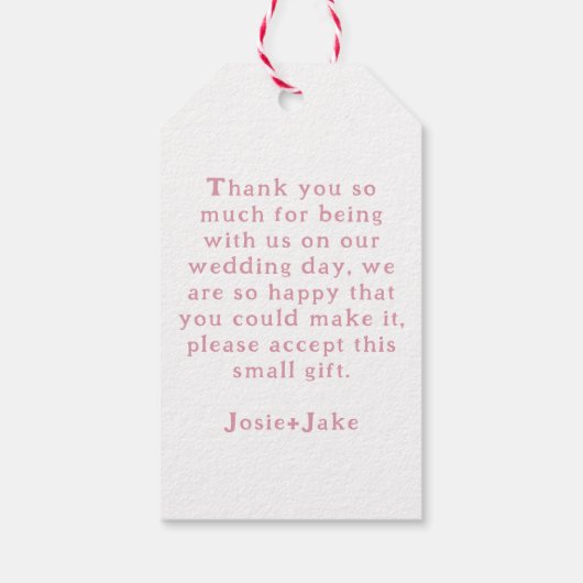 Heldere en kleurrijke macaroon taarten cadeaulabel (Achterkant)