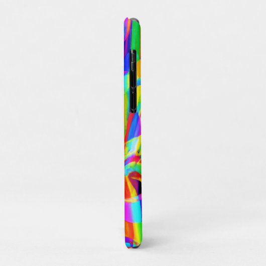 Heldere en kleurrijke neonpatroonkunst Case-Mate iPhone case (Achterkant/links)