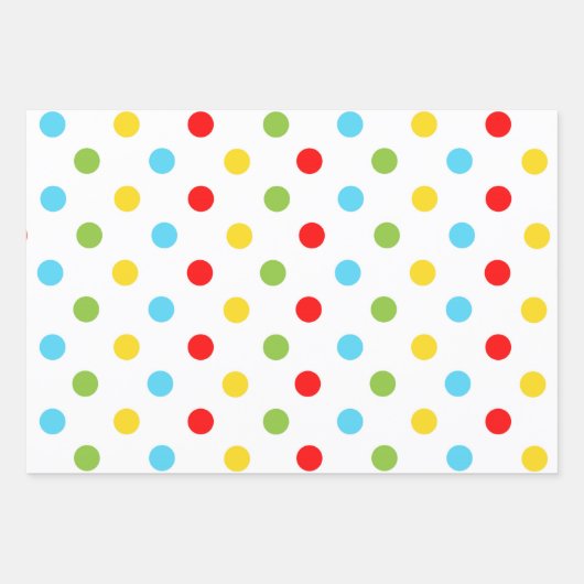 Heldere en kleurrijke poka Dots Inpakpapier Vel (Voorkant 2)