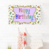 Heldere en kleurrijke verjaardag spandoek (Insitu)