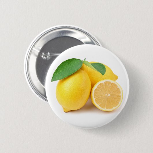 Heldere en verse gele luiers ronde button 5,7 cm (Voorkant /achterkant)