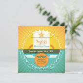 Heldere en zonnige uitnodiging (Staand voorkant)