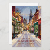 Heldere Feestdagen - kerst Kaart (Voorkant / Achterkant)