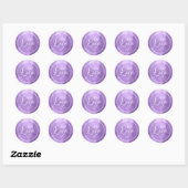 Heldere Folie voor kleine lavenaars voor uw Logo Ronde Sticker (Vel)