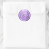 Heldere Folie voor kleine lavenaars voor uw Logo Ronde Sticker (Tas)