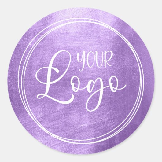 Heldere Folie voor kleine lavenaars voor uw Logo Ronde Sticker (Voorkant)