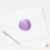 Heldere Folie voor kleine lavenaars voor uw Logo Ronde Sticker (Envelop)