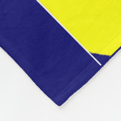 heldere gele abstractie fleece deken (Hoek)