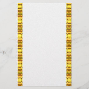 Heldere gele strepen briefpapier
