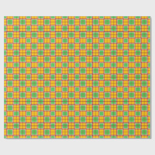 Heldere geometrische patroon met symmetrische vorm cadeaupapier