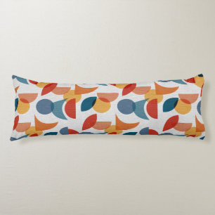 Heldere geometrische retro Abstract Lichaamskussen