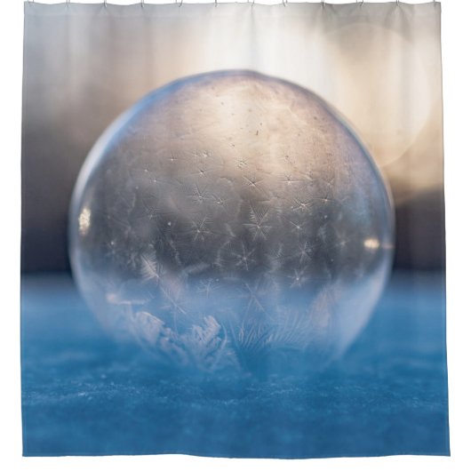 Heldere glazen bol douchegordijn (Voorkant)